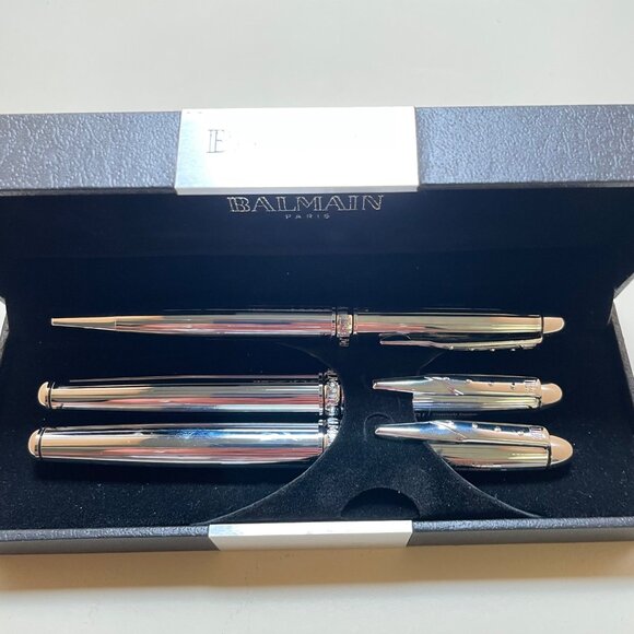 Balmain Paris Luxury Pen Set In Premium Black Box - Picture 8 of 11